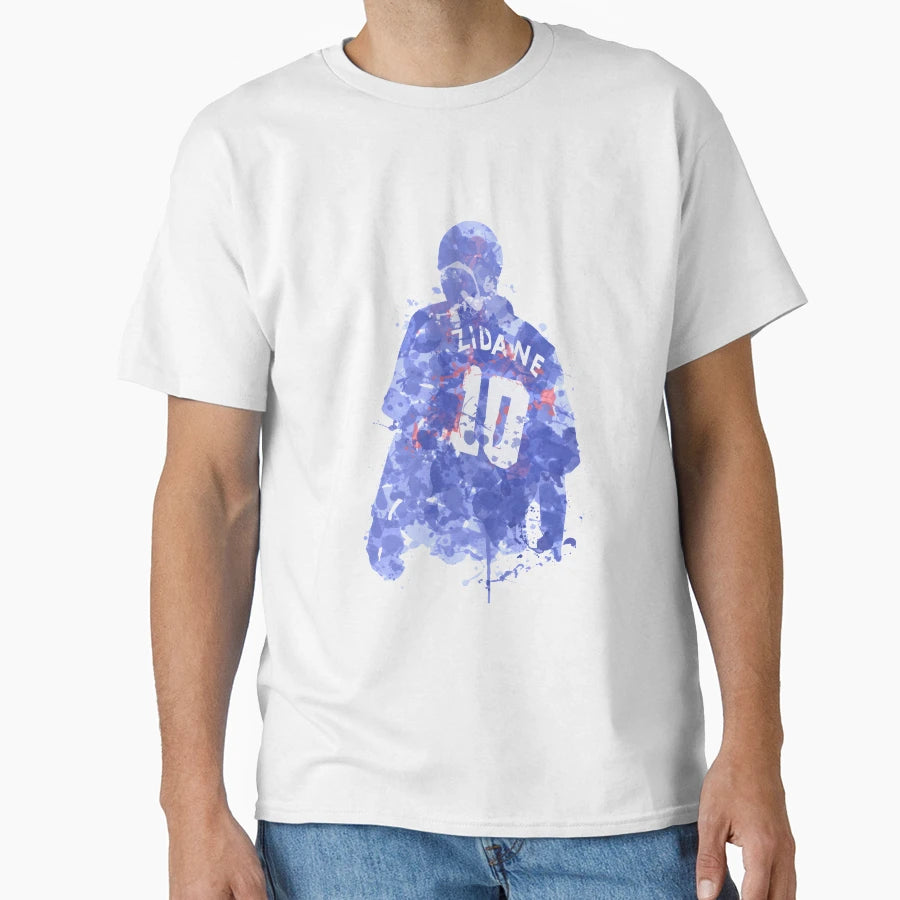 Zinedine Zidane French Legend Art T-Shirt - Aesthetic Graphic Unisex - T-Shirt, Sweatshirt, Hoodie