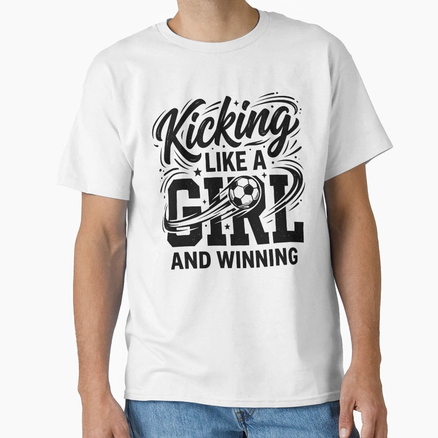 Kicking Like T-Shirt - Minimalist Print Men Women - T-Shirt, Sweatshirt, Hoodie