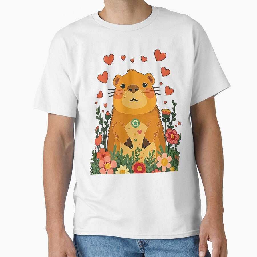 Certified Therapy Capybara Cute Emotional Support - Adult & Kids T-Shirts, Sweatshirts & Hoodies apparel design preview 1