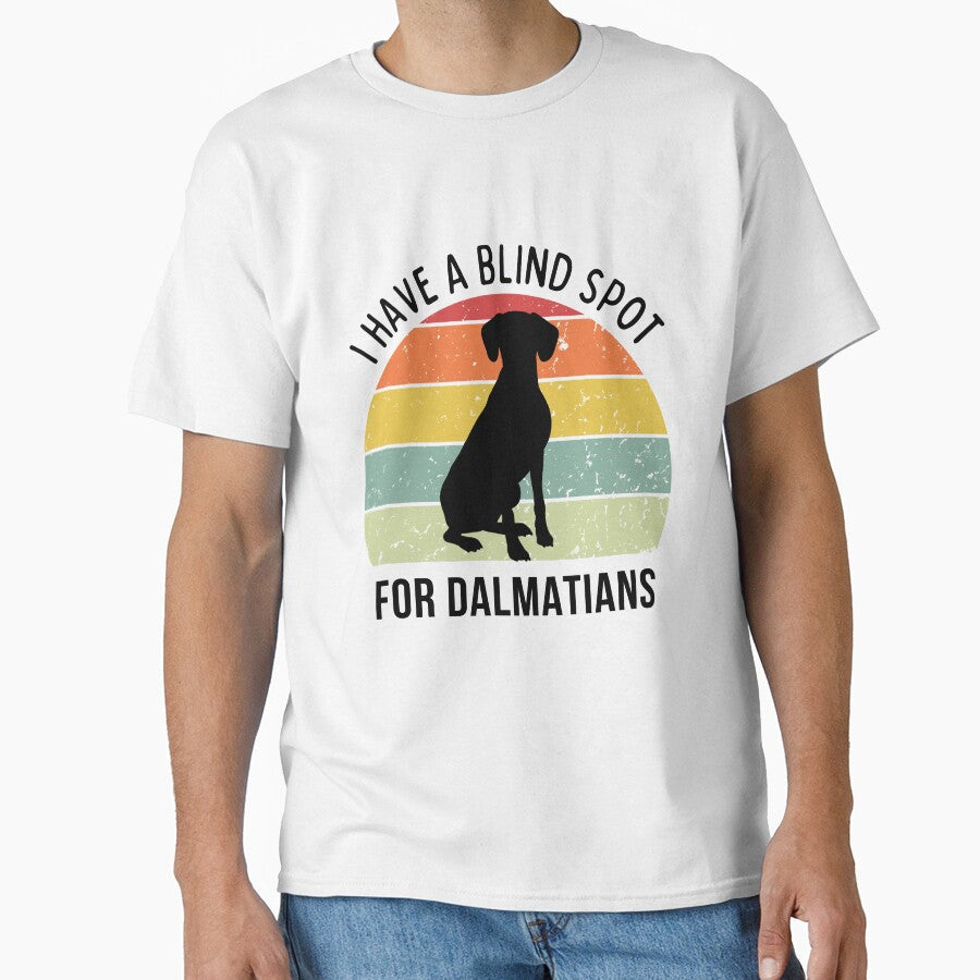 Cute Retro Sunset Dalmatian design black text by - Adult & Kids T-Shirts, Sweatshirts & Hoodies apparel design preview 1