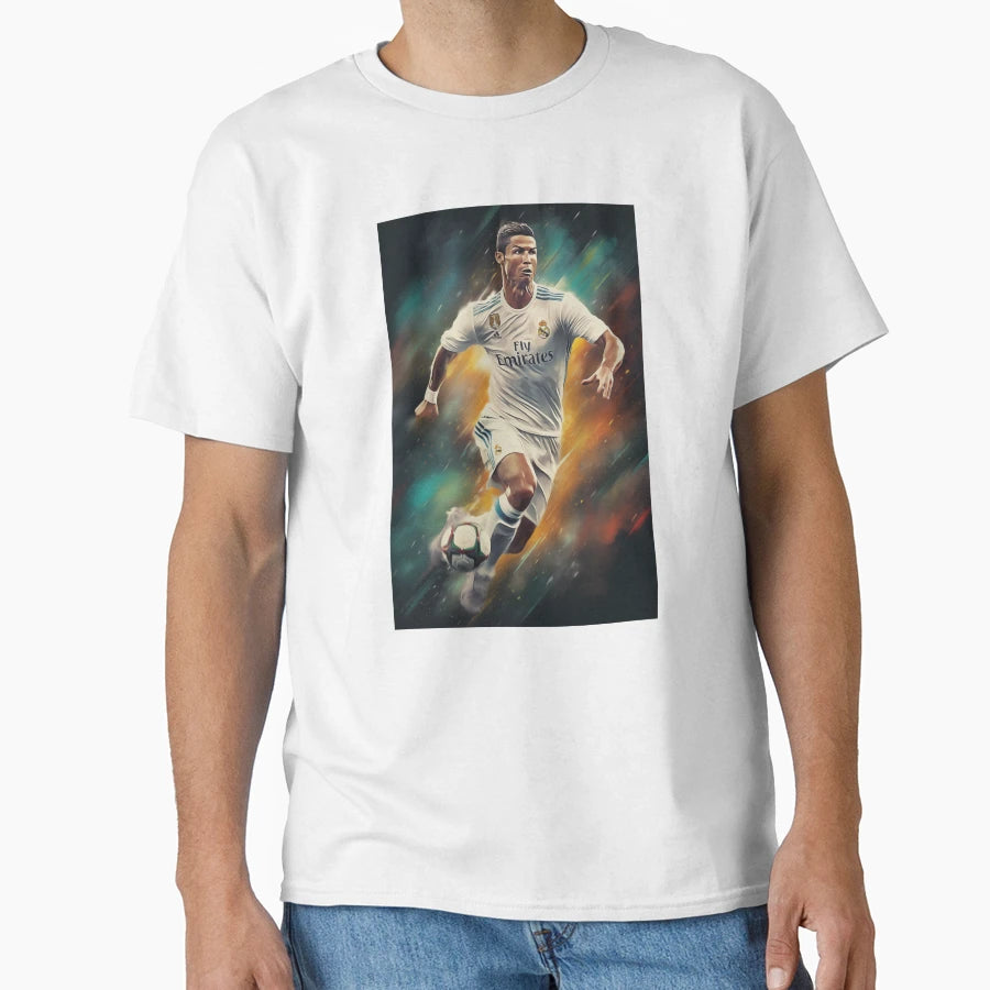 Cristiano Ronaldo Plays T-Shirt - Casual Everyday Wear for Adults - T-Shirt, Sweatshirt, Hoodie