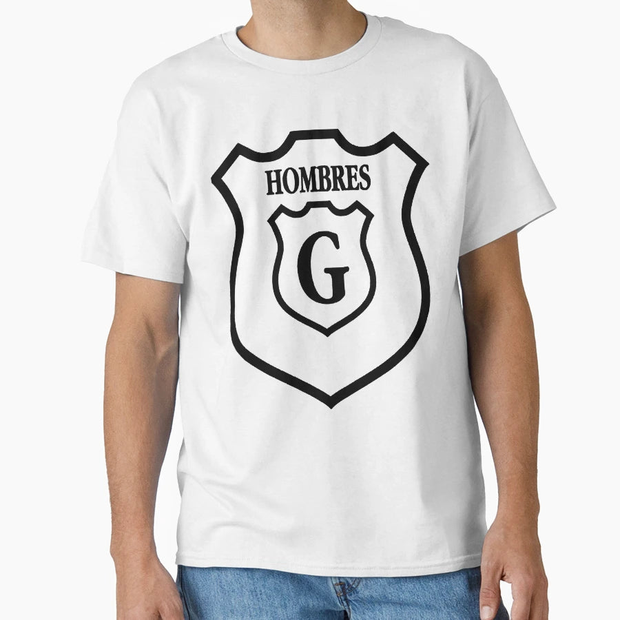 Hombres G Rock Band Spanish Black Version T-Shirt - Minimalist Print Unisex - T-Shirt, Sweatshirt, Hoodie