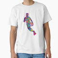 Basketball Player Holding Ball T-Shirt - Graphic Print Unisex - T-Shirt, Sweatshirt, Hoodie
