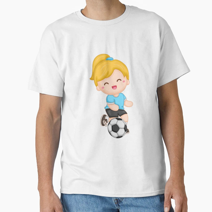 Having Fun While Playing Soccer T-Shirt - Minimalist Print Unisex - T-Shirt, Sweatshirt, Hoodie