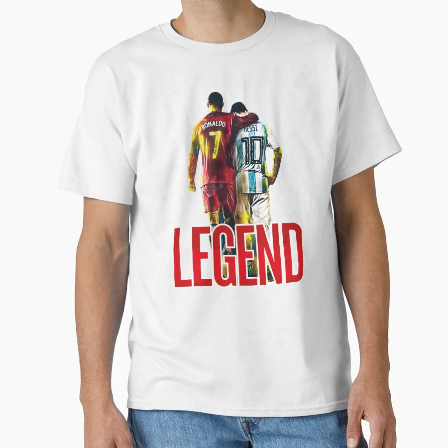 Legend Messi Ronaldo T-Shirt - Novelty Apparel Men Women - T-Shirt, Sweatshirt, Hoodie