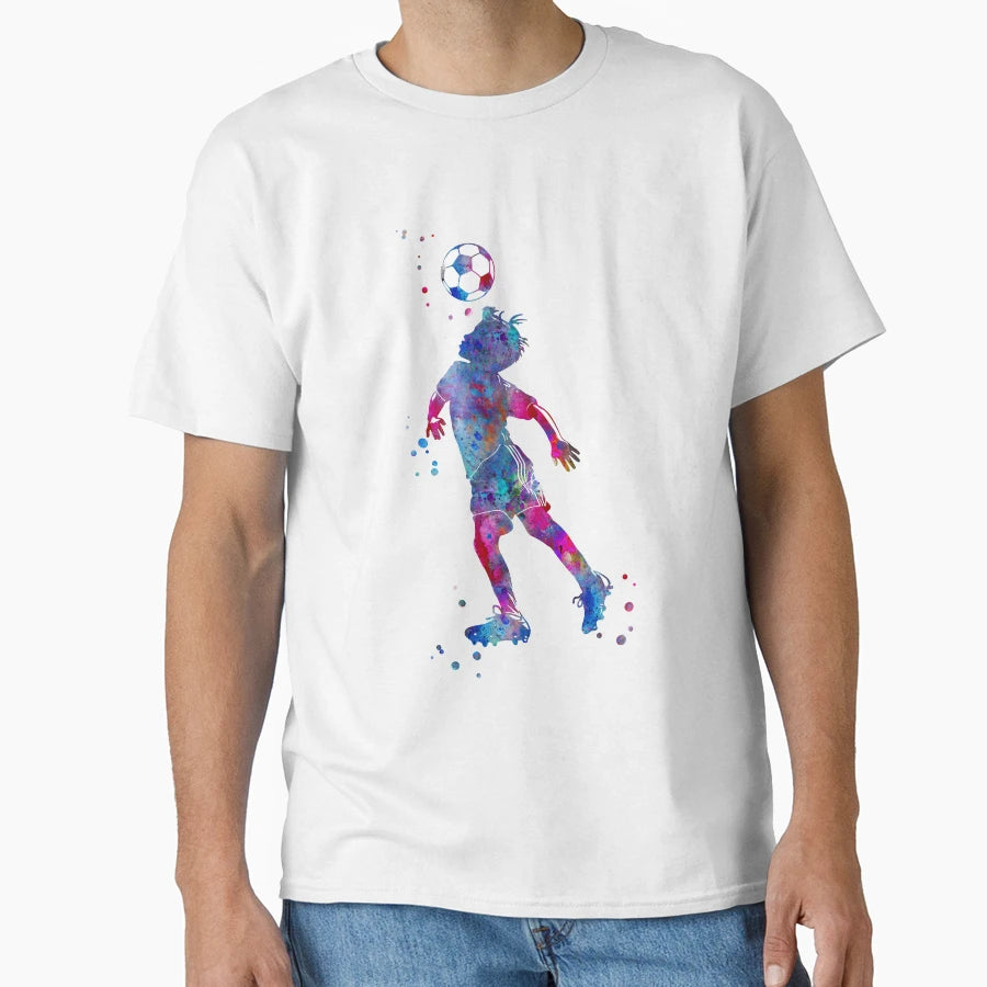 Soccer Player Little Heading Ball T-Shirt - Fun Novelty Design Unisex - T-Shirt, Sweatshirt, Hoodie