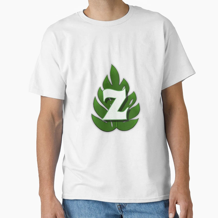 Monstera Leaf Letter Z T-Shirt - Unique Graphic Unisex - T-Shirt, Sweatshirt, Hoodie