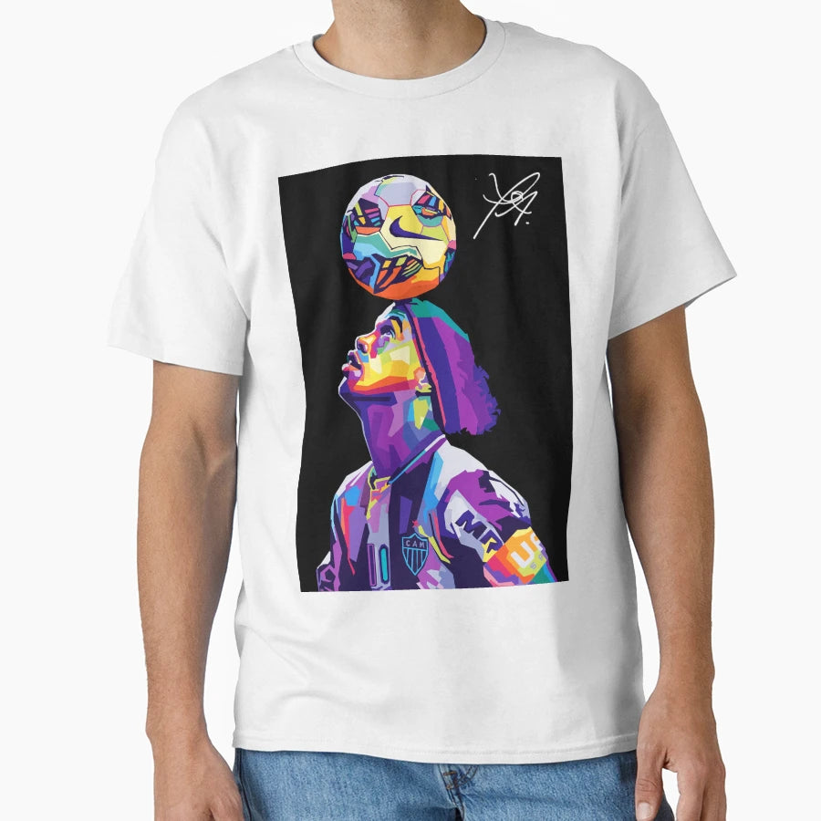 Ronaldinho Wpap Pop Art T-Shirt - Minimalist Print Men Women - T-Shirt, Sweatshirt, Hoodie