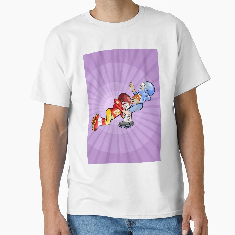 American Football Player Grabs His T-Shirt - Novelty Apparel Unisex - T-Shirt, Sweatshirt, Hoodie