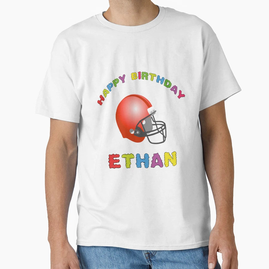 Birthday American Football Helmet T-Shirt - Unique Graphic for Adults - T-Shirt, Sweatshirt, Hoodie
