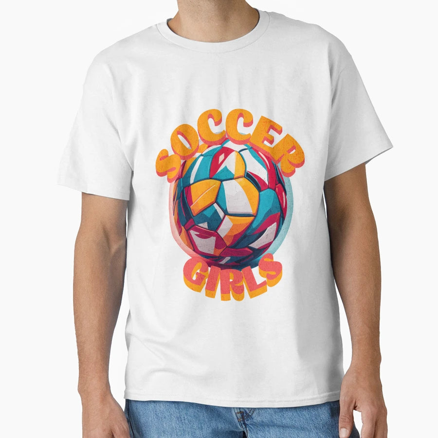 Soccer Power Colorful Soccer Womens T-Shirt - Aesthetic Graphic for Adults - T-Shirt, Sweatshirt, Hoodie