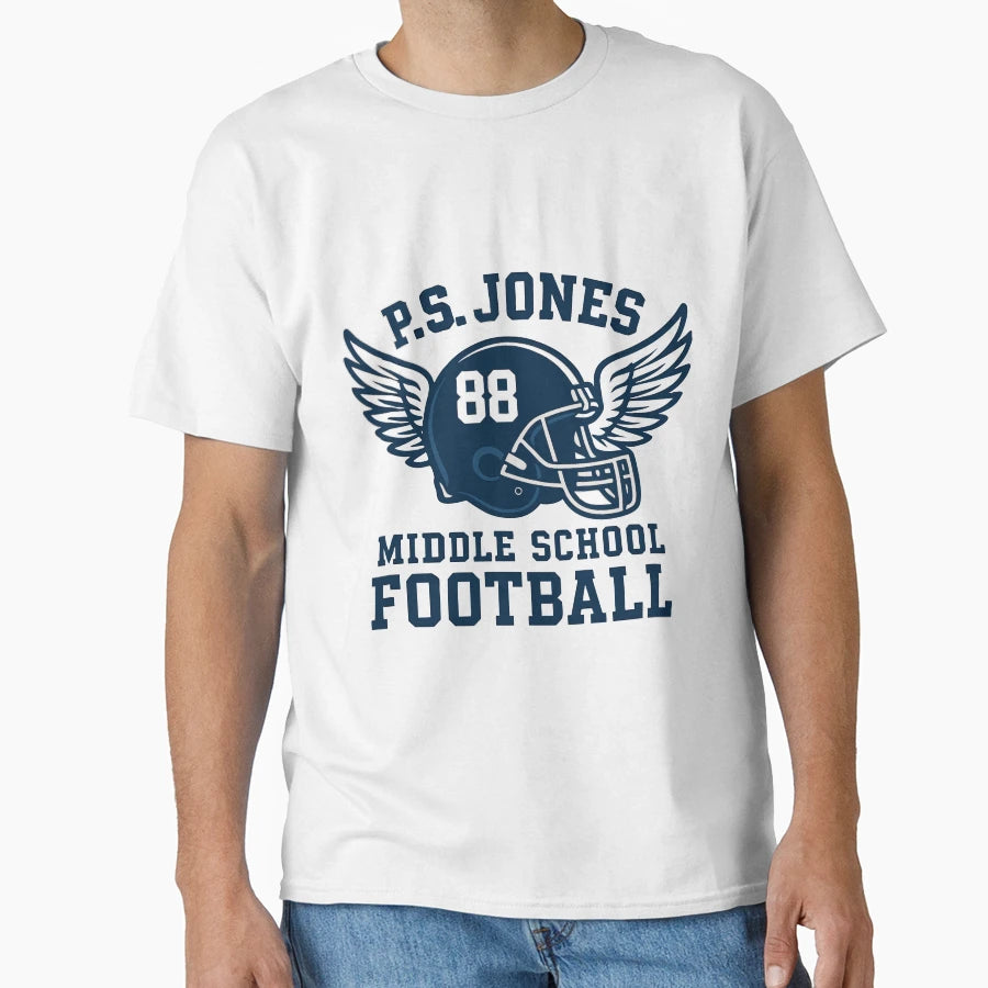 Jack Oneal Football Tribute Helmet Ps Jones T-Shirt - Graphic Print Unisex - T-Shirt, Sweatshirt, Hoodie