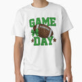 Glitter Football Game Day Sparkly Sports T-Shirt - Custom Art Print Unisex - T-Shirt, Sweatshirt, Hoodie