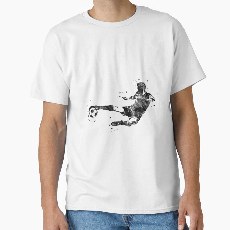 Male Soccer Player T-Shirt - Minimalist Print Men Women - T-Shirt, Sweatshirt, Hoodie