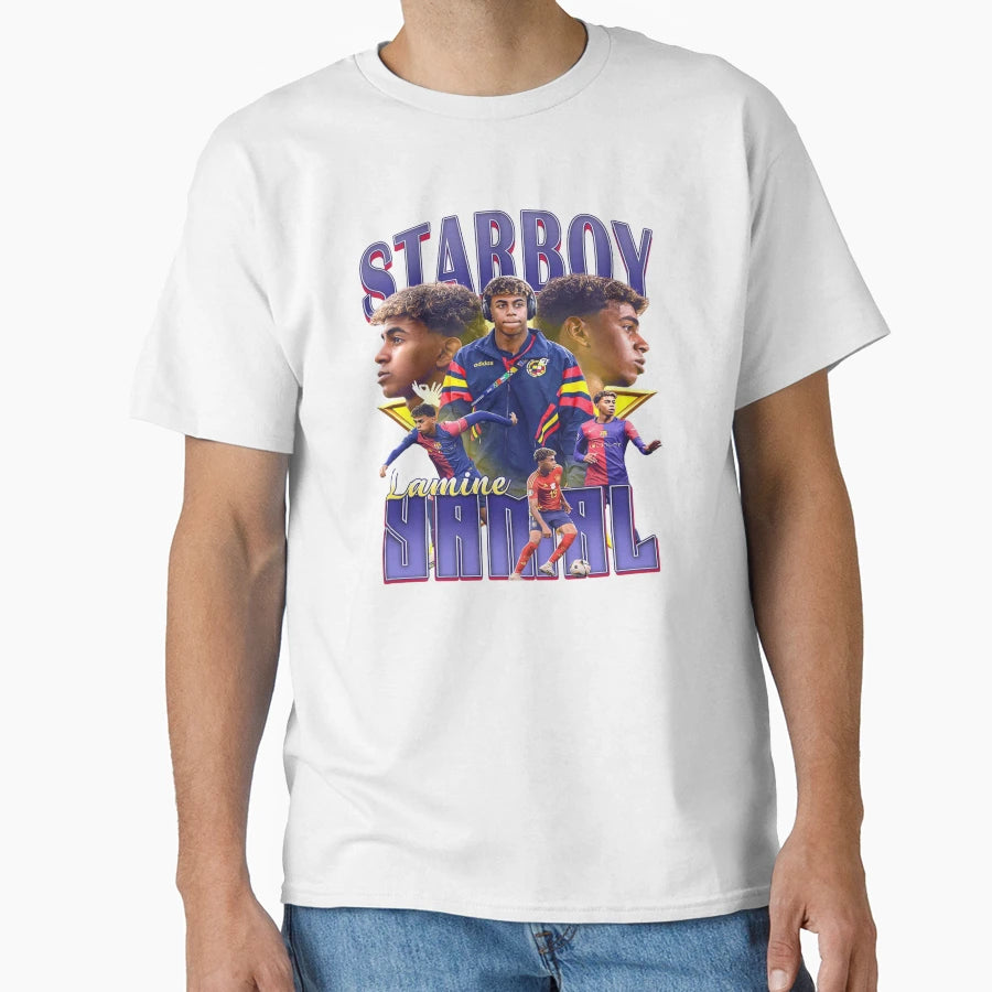 Lamine Yamal Starboy T-Shirt - Casual Everyday Wear Men Women - T-Shirt, Sweatshirt, Hoodie