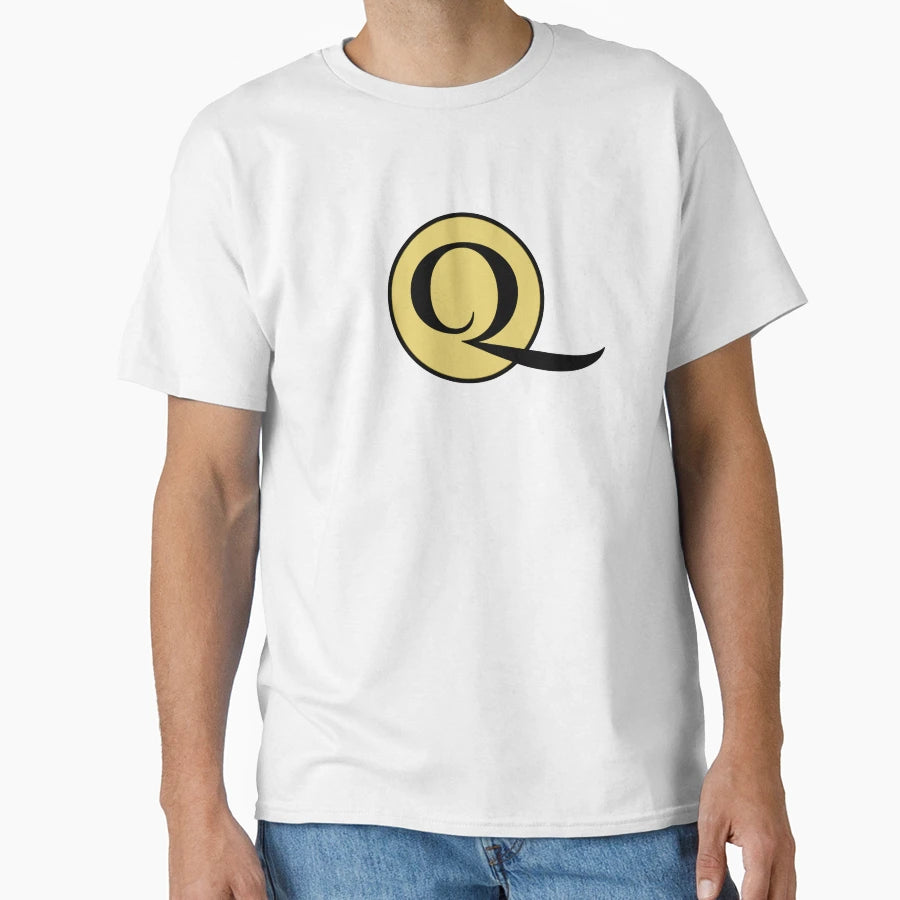 Gold Q Monogram T-Shirt - Casual Everyday Wear for Adults - T-Shirt, Sweatshirt, Hoodie