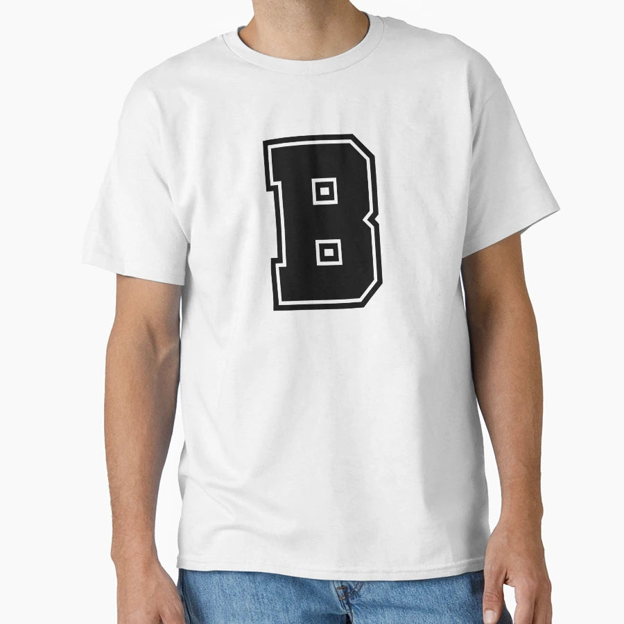 Letter B T-Shirt - Graphic Print for Adults - T-Shirt, Sweatshirt, Hoodie