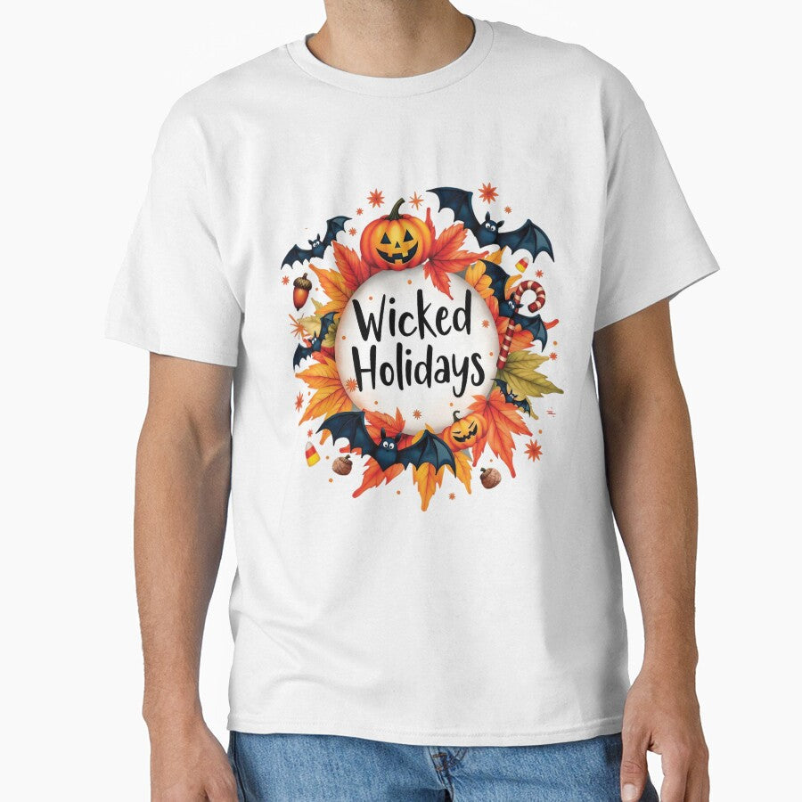 Wicked Holiday Spooky Festive Design Halloween Meets - Adult & Kids T-Shirts, Sweatshirts & Hoodies apparel design preview 1