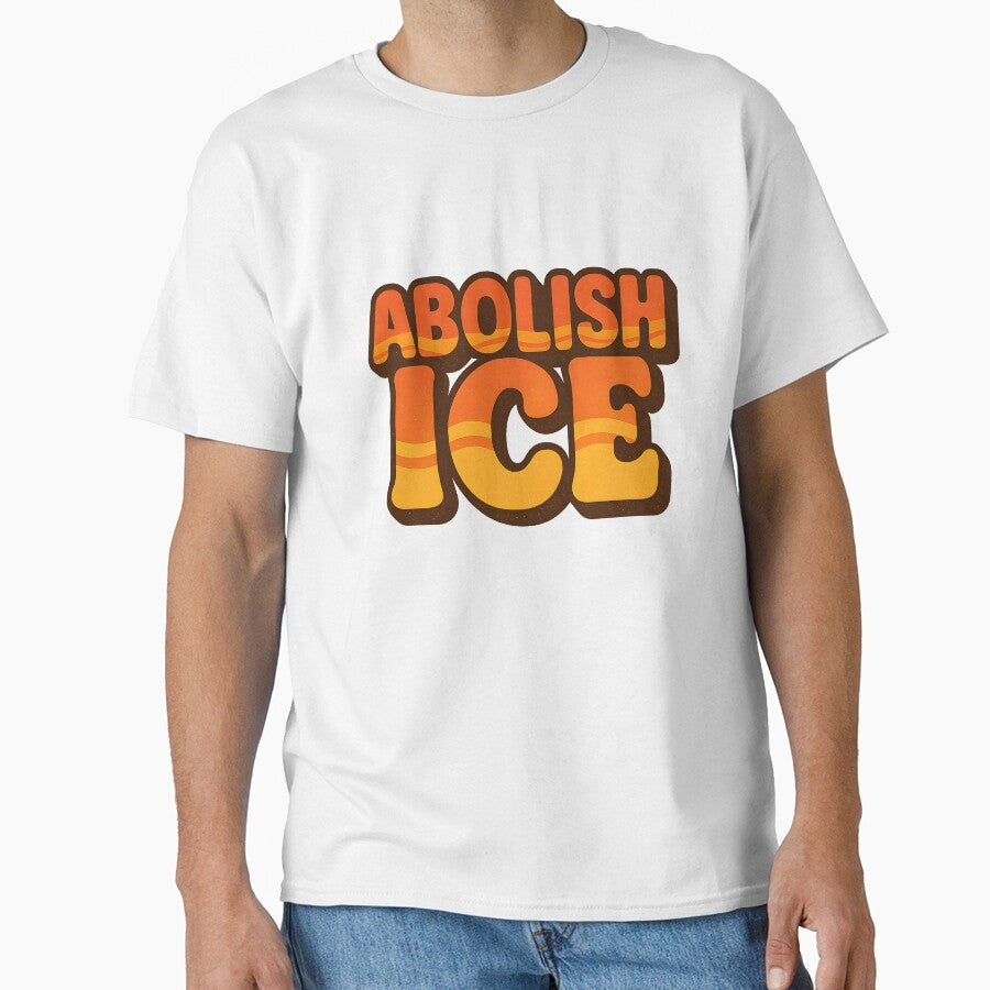 Abolish ICE Retro Bold Typography by MysticArtisan - Adult & Kids T-Shirts, Sweatshirts & Hoodies apparel design preview 1