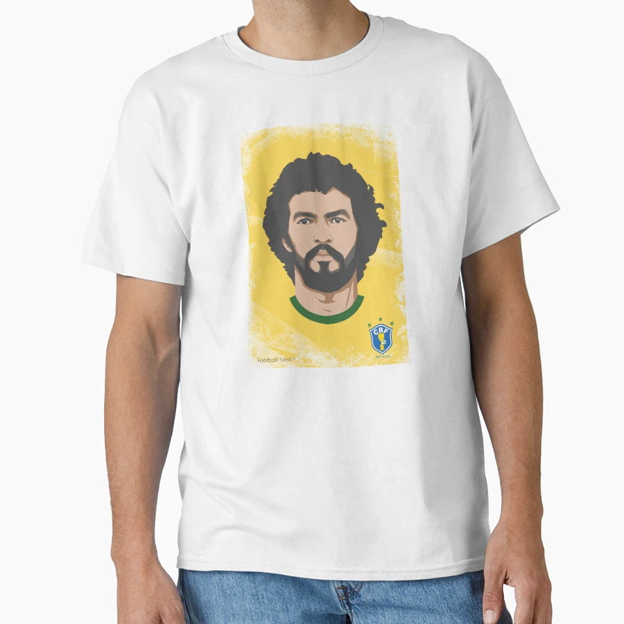 Doctor Socrates Brazil T-Shirt - Custom Art Print Unisex - T-Shirt, Sweatshirt, Hoodie