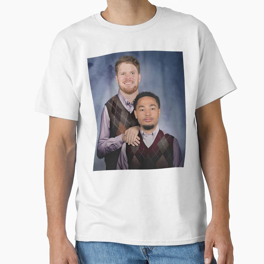 Sam Darnold Jaxon Smith Njigba T-Shirt - Novelty Apparel for Adults - T-Shirt, Sweatshirt, Hoodie