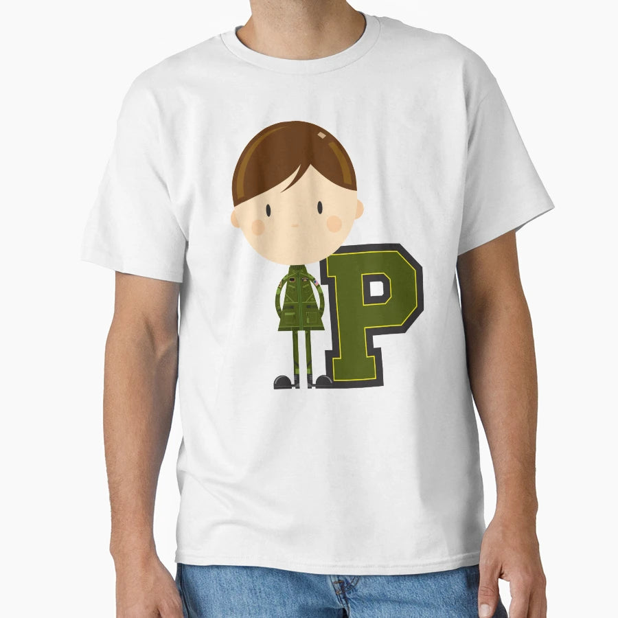 P Is Pilot Illustration T-Shirt - Unique Graphic for Adults - T-Shirt, Sweatshirt, Hoodie