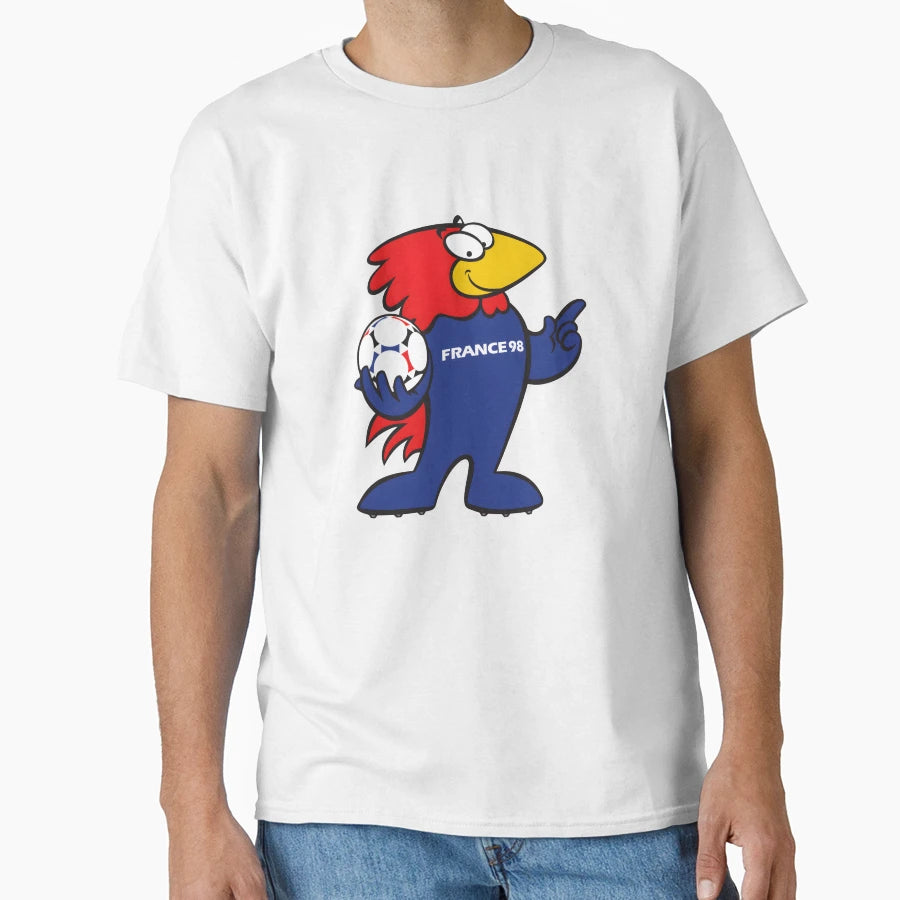 Footix World Cup 98 Mascote Logo T-Shirt - Streetwear Style Men Women - T-Shirt, Sweatshirt, Hoodie