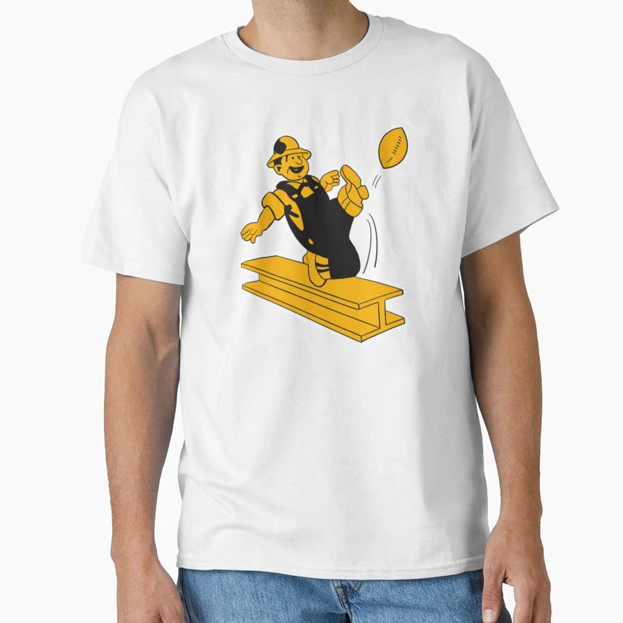 Old School Steeler T-Shirt - Novelty Apparel for Adults - T-Shirt, Sweatshirt, Hoodie