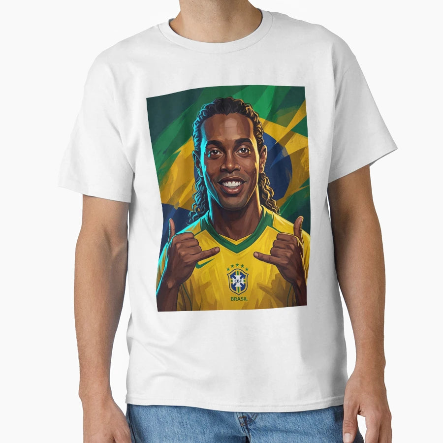 Ronaldinho T-Shirt - Casual Everyday Wear Men Women - T-Shirt, Sweatshirt, Hoodie