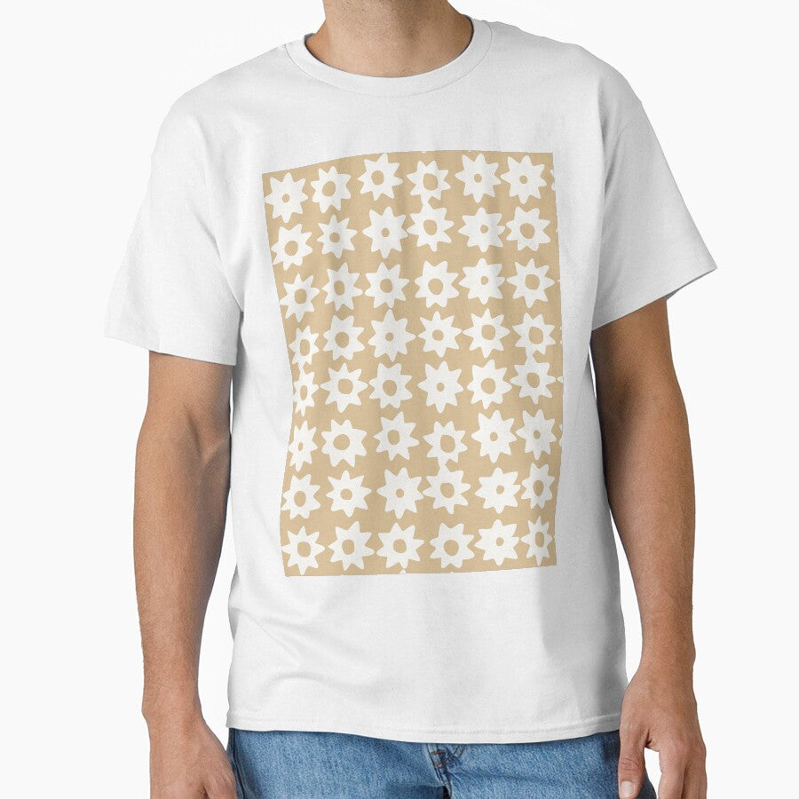 BOHO STAR PATTERN NEUTRAL BROWN by blomastudios - Adult & Kids T-Shirts, Sweatshirts & Hoodies apparel design preview 1