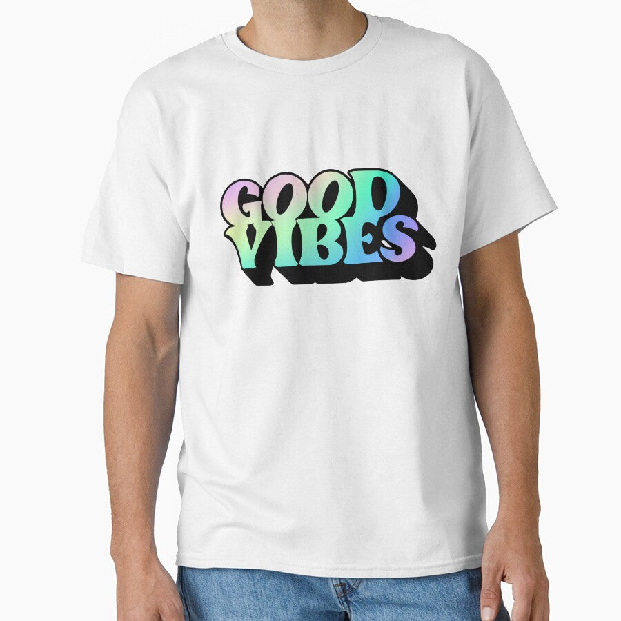 Gradient Pastel Green Spectrum 3D Extruded Retro - Adult & Kids T-Shirts, Sweatshirts & Hoodies apparel design preview 1