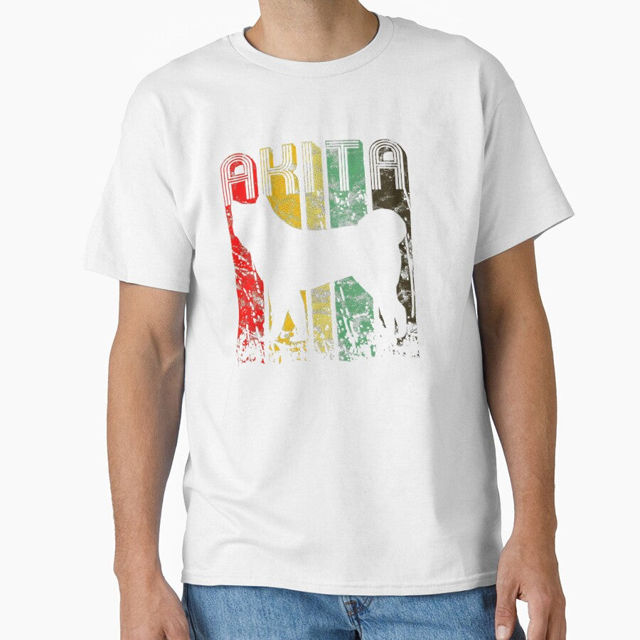 Akita Vintage Graphic Dog Owner Mom Dad Gift Idea - Adult & Kids T-Shirts, Sweatshirts & Hoodies apparel design preview 1