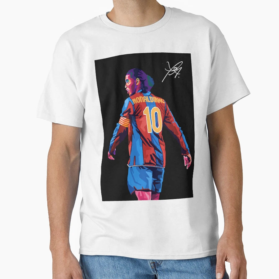 Ronaldinho Pop Art T-Shirt - Novelty Apparel Unisex - T-Shirt, Sweatshirt, Hoodie