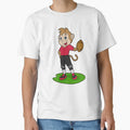 Monkey Football Player Football T-Shirt - Novelty Apparel Unisex - T-Shirt, Sweatshirt, Hoodie