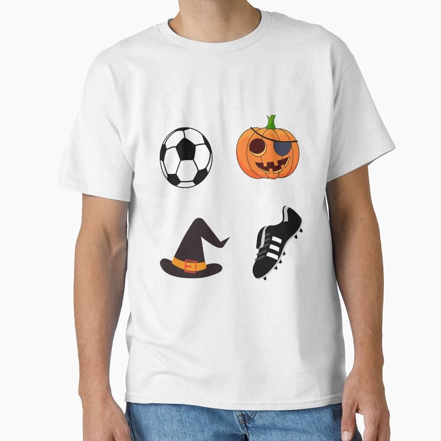 Halloween Soccer Spooky Soccer Ball T-Shirt - Trendy Graphic Men Women - T-Shirt, Sweatshirt, Hoodie