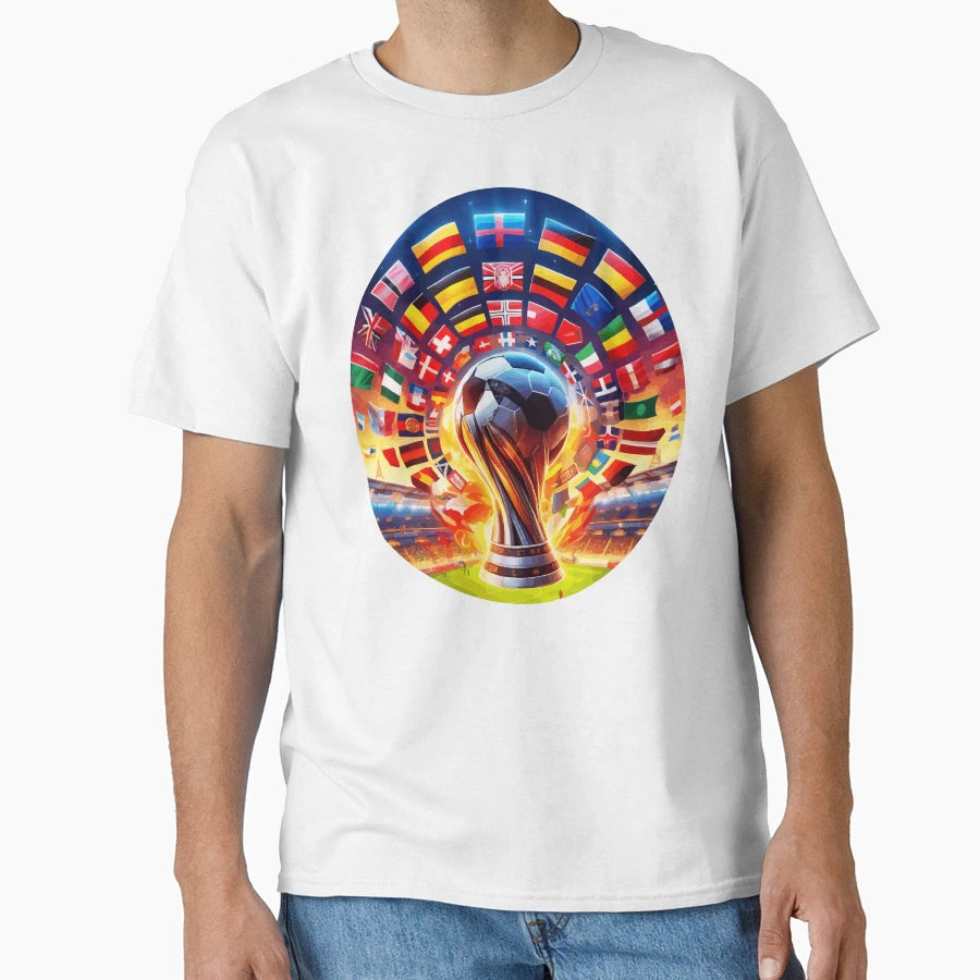 Global Football Fever Road To Victory T-Shirt - Unique Graphic Unisex - T-Shirt, Sweatshirt, Hoodie