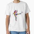 Soccer Watercolor Splatters And T-Shirt - Minimalist Print for Adults - T-Shirt, Sweatshirt, Hoodie