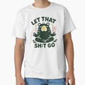 Let That Stuff Go Funny Meditating Capybara Yoga by - Adult & Kids T-Shirts, Sweatshirts & Hoodies apparel design preview 1