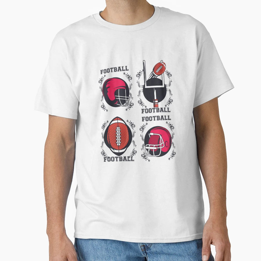 Football T-Shirt - Minimalist Print for Adults - T-Shirt, Sweatshirt, Hoodie