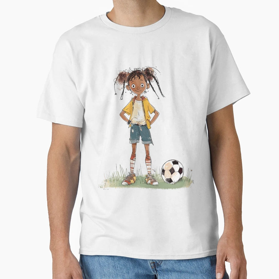 Little Playing Soccer T-Shirt - Novelty Apparel Unisex - T-Shirt, Sweatshirt, Hoodie