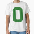 Number 0 Green Zero Sports Number 0 T-Shirt - Minimalist Print Men Women - T-Shirt, Sweatshirt, Hoodie