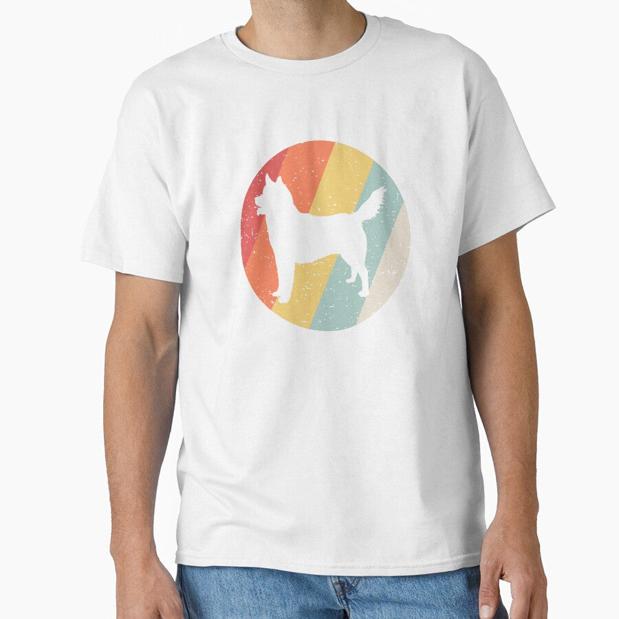 Vintage Retro Siberian Husky by Vanover Designs - Adult & Kids T-Shirts, Sweatshirts & Hoodies apparel design preview 1