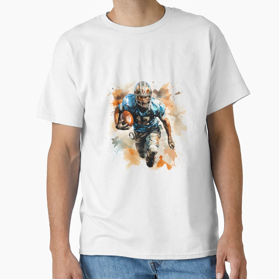 Football Player 2 T-Shirt - Aesthetic Graphic Unisex - T-Shirt, Sweatshirt, Hoodie