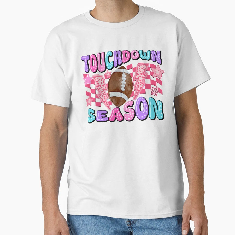 Colorful Touchdown Season T-Shirt - Custom Art Print Unisex - T-Shirt, Sweatshirt, Hoodie