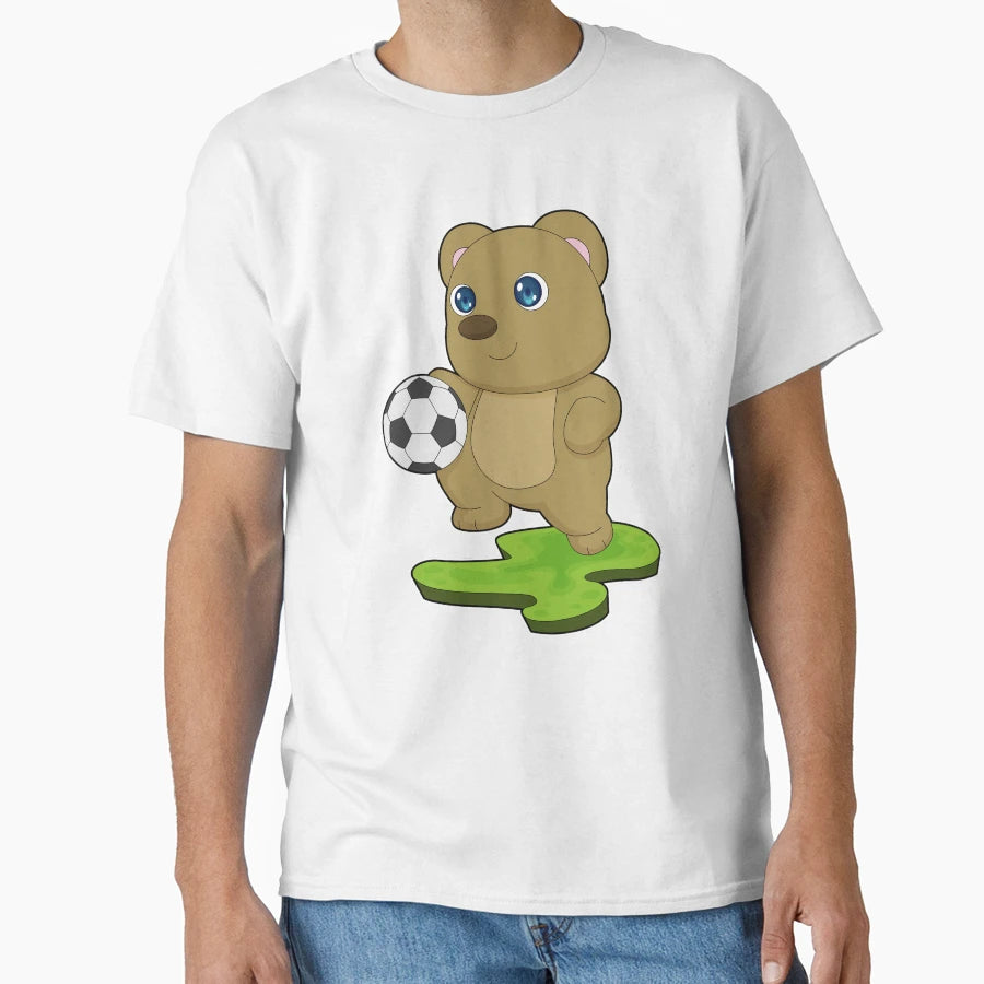 Bear Soccer Player Soccer T-Shirt - Custom Art Print for Adults - T-Shirt, Sweatshirt, Hoodie