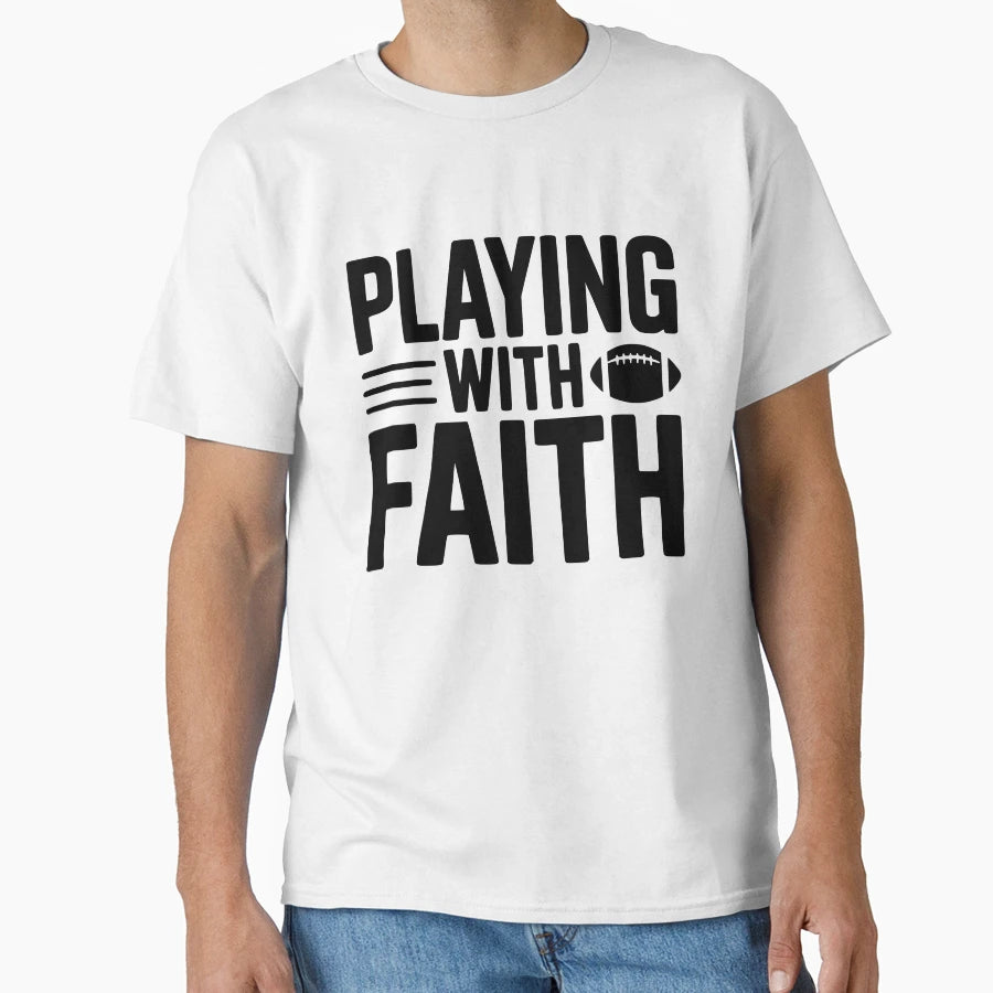 Playing Faith T-Shirt - Minimalist Print for Adults - T-Shirt, Sweatshirt, Hoodie