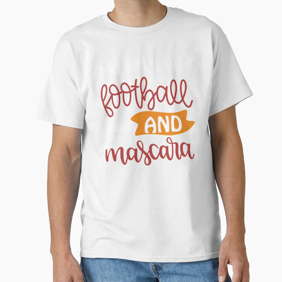 Football And Mascara Fantasy Football T-Shirt - Minimalist Print Men Women - T-Shirt, Sweatshirt, Hoodie