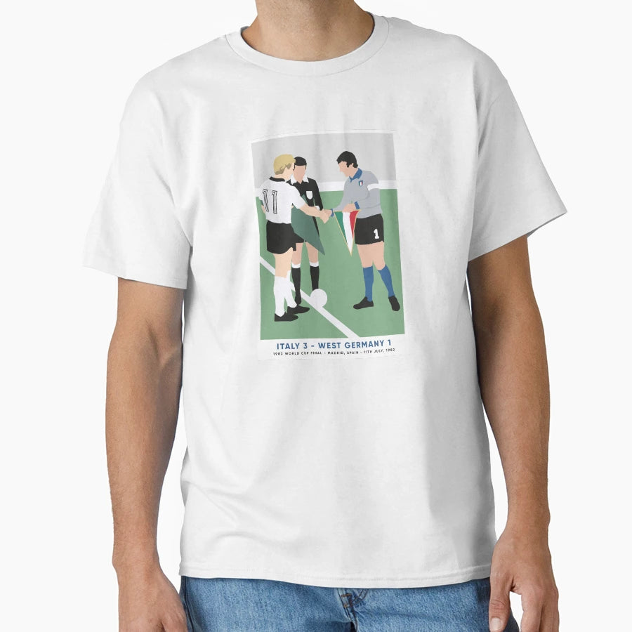 Italy V West Germany 1982 World Cup Final T-Shirt - Minimalist Print Unisex - T-Shirt, Sweatshirt, Hoodie