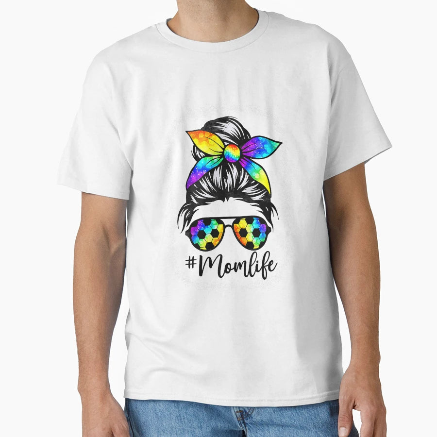 Womens Bleached Mom Life Soccer T-Shirt - Aesthetic Graphic for Adults - T-Shirt, Sweatshirt, Hoodie