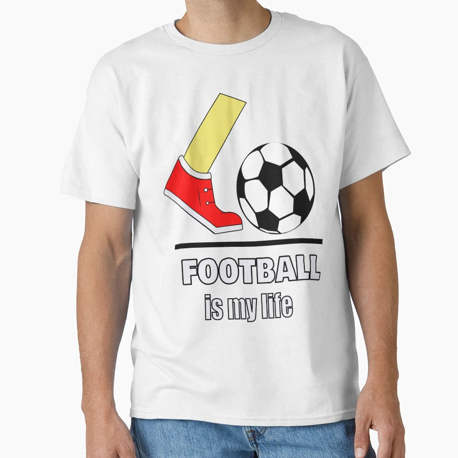 Football Is My Life T-Shirt - Trendy Graphic for Adults - T-Shirt, Sweatshirt, Hoodie